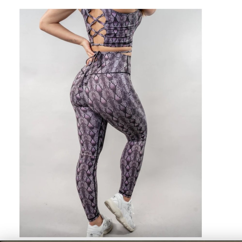 Purple Tyc Python Leggings Scrunch - image 2